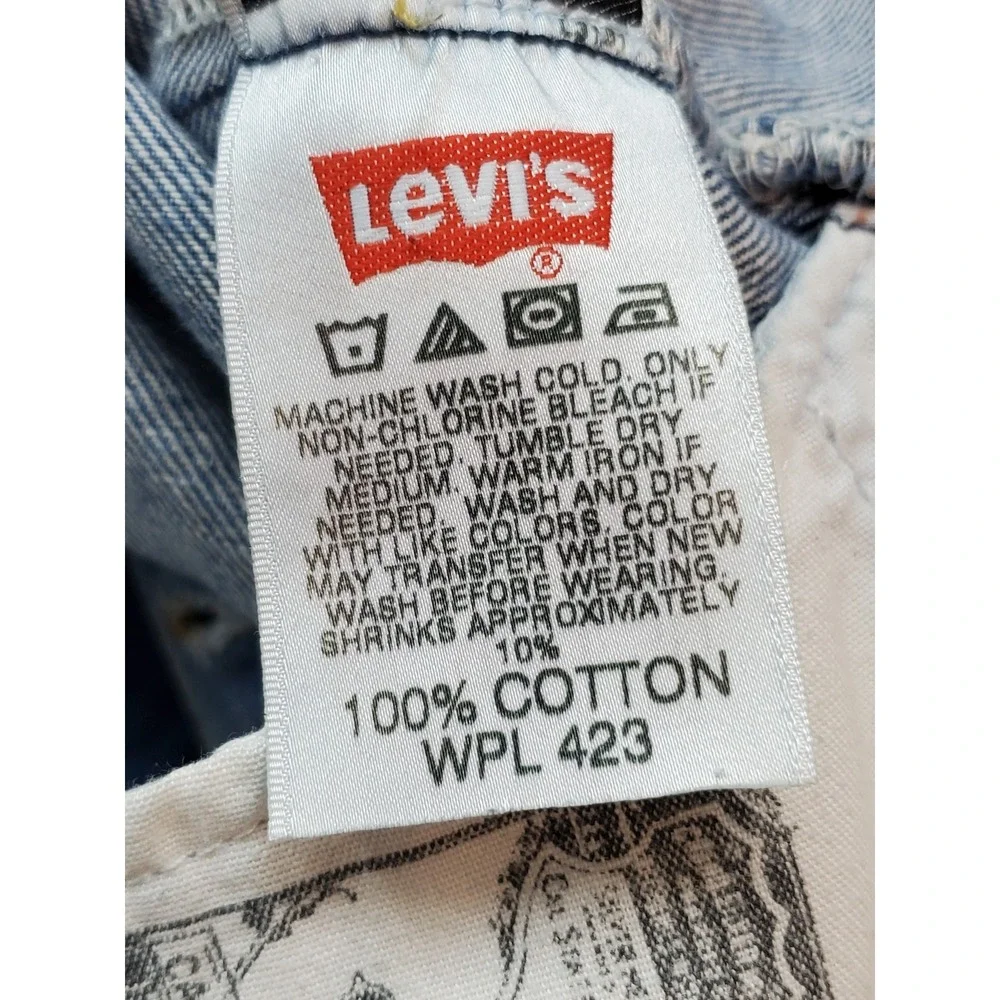 VINTAGE Levi's 501 Men Jeans 30X30 Blue Denim Original Fit Straight Y2K READ